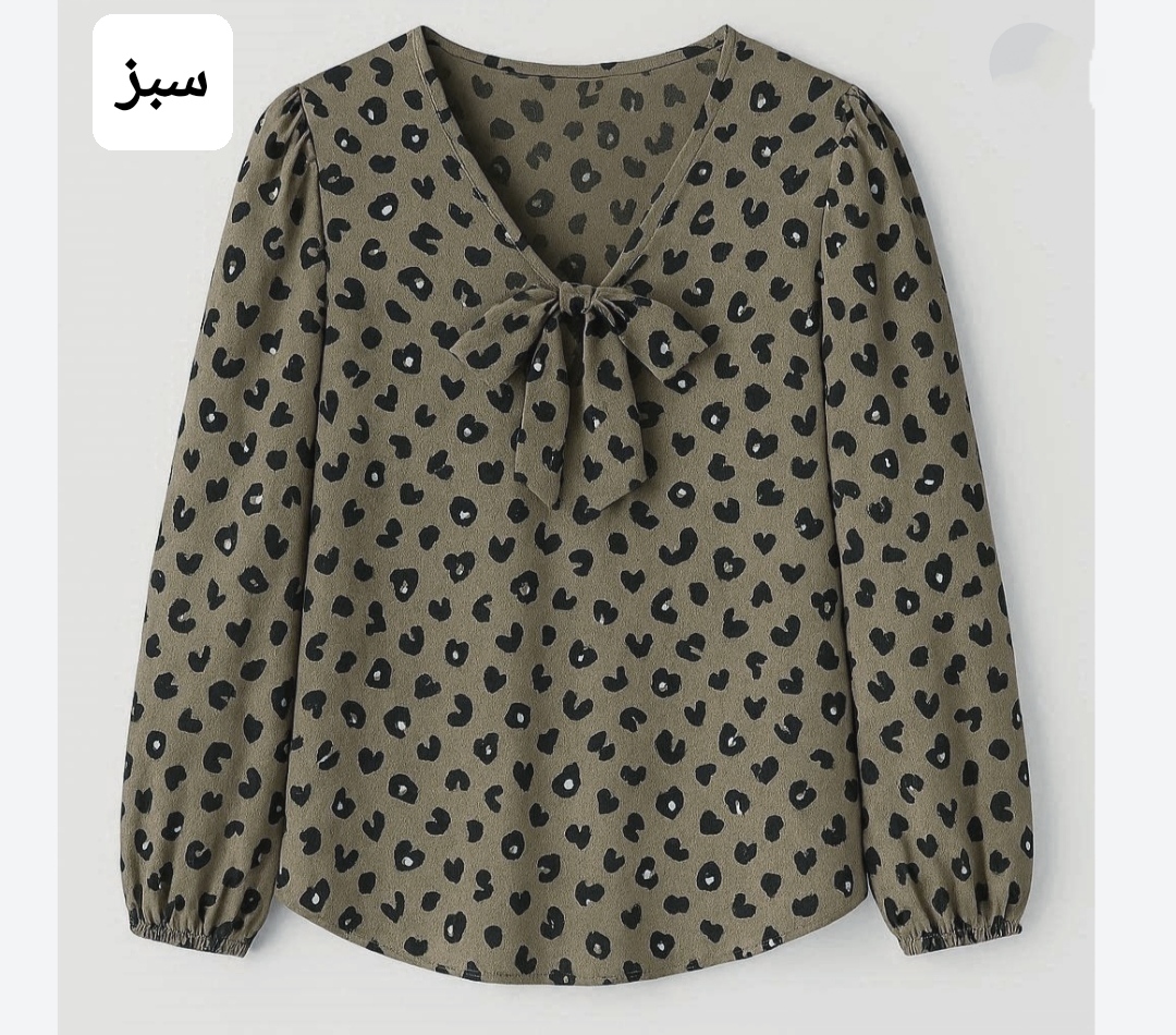 شومیز پلنگی کرپ