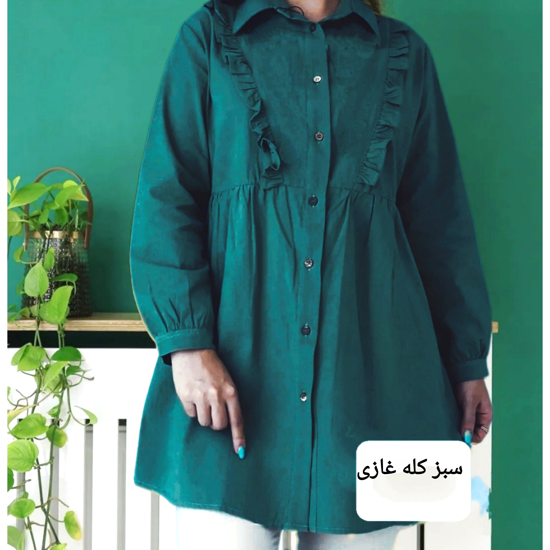 مانتوکاربردی دکمه دار لینن