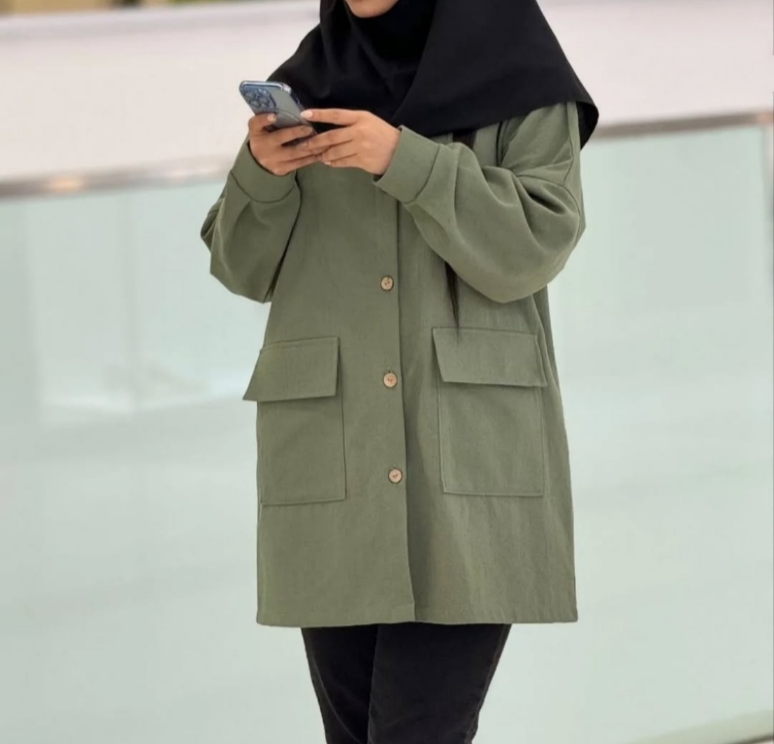 مانتو کتان دانشجویی