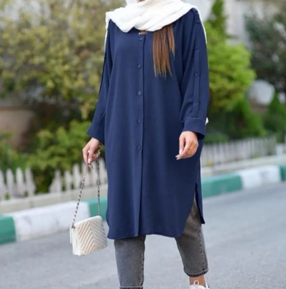 مانتو اداری بدون چروک شانتون